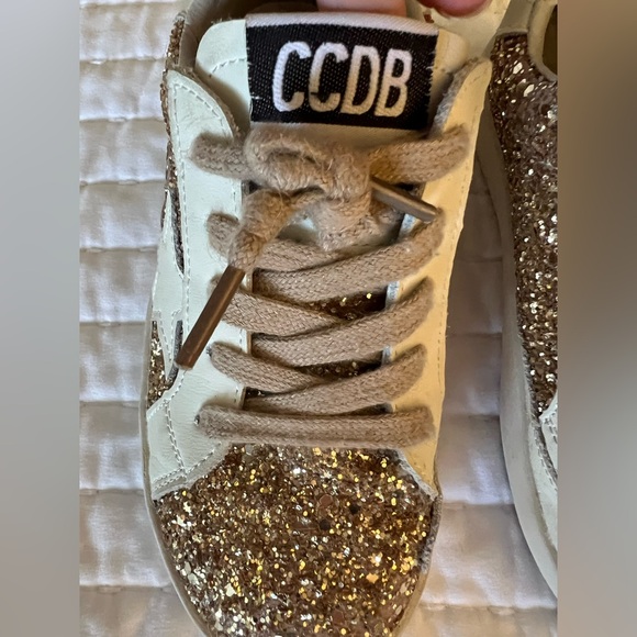 Gold Sparkle Girl Shoes - Picture 3 of 6